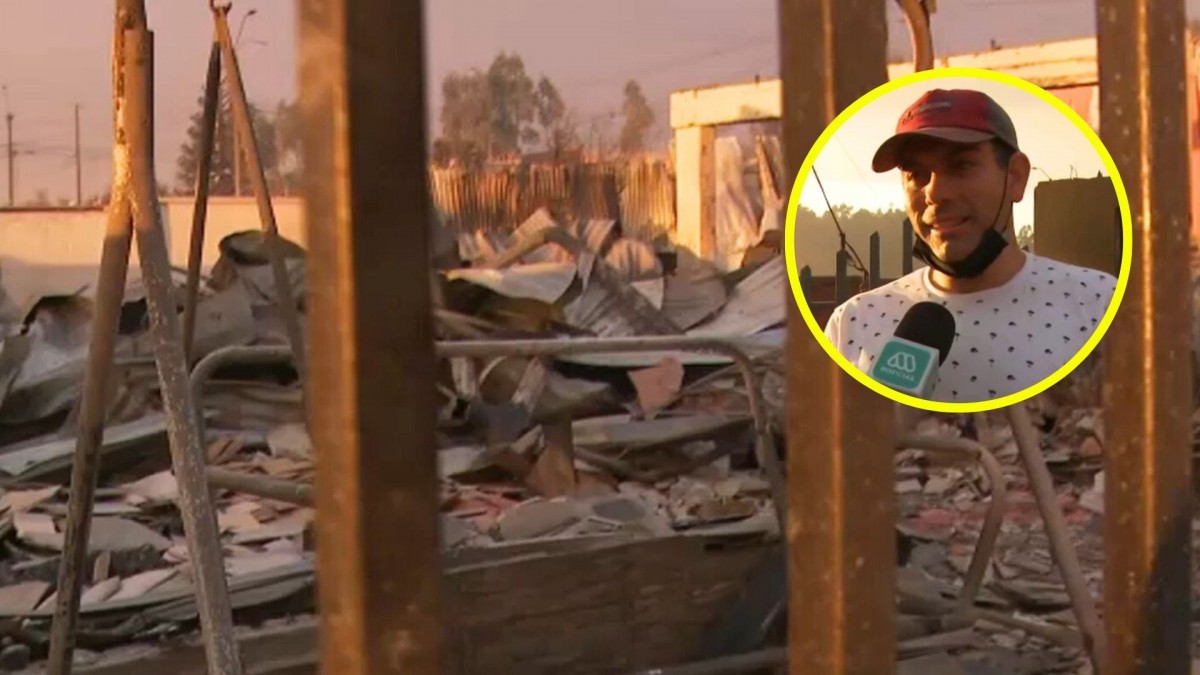 'Costó mucho hacer esa escuela': Colegio que había sido inaugurado hace poco en Punta de Parra fue destruido por incendios