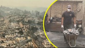 La ayuda solidaria ha sido clave: Familias trabajan en la reconstrucción tras los incendios