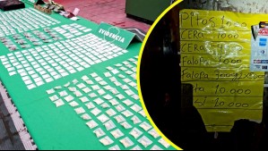 'Minimarket clandestino': Descubren punto de venta de drogas con llamativo cartel y pago con tarjetas en Pudahuel