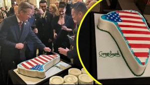 Movimiento Republicanos por la Renovación Nacional de Estados Unidos cortó torta con forma de Groenlandia