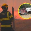 Los Bomberos se enfrentan a importantes riesgos al momento de combatir los incendios forestales, sobre todo en la noche. Por ejemplo, en  la madrugada de este jueves, un carro del Cuerpo de Bomberos de Talcahuano se volcó en la comuna de Florida.