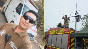 Carabinero cambió su uniforme y asumió liderazgo para combatir incendios en Penco: 'Esta catástrofe nos necesitaba'