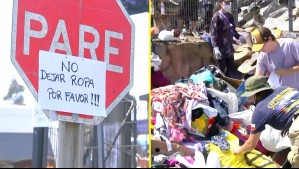 'Esto se volvió un caos y un problema': Molestia por cerros de ropa en mal estado en sector de Lirquén