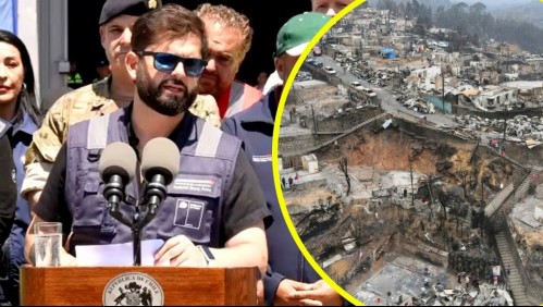 Boric hace balance de incendios forestales: 'Sabemos que los procesos de reconstrucción no se hacen de la noche a la mañana'