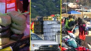 Así fue la llegada de la masiva ayuda para los damnificados por los incendios forestales
