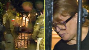 Funcionarios policiales llegaron a la casa de Ángela Vivanco en Las Condes
