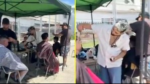 Barberos de Penco y Concepción lideraron emotiva iniciativa: Cortaron el pelo a damnificados por incendios