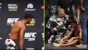 Dramática escena en la UFC: Luchador se desmayó en el pesaje y encendió las alarmas