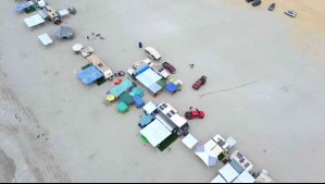 Denuncian 'toma' de casas rodantes en plena playa de Iquique