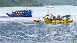 Rescatan cuerpo de uno de los seis tripulantes desparecidos tras naufragio en Estuario de Reloncaví