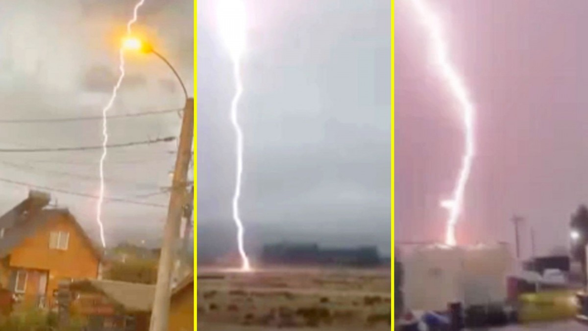 Impactantes registros de las tormentas eléctricas de la zona sur: Videos muestran intensidad de los truenos y relámpagos
