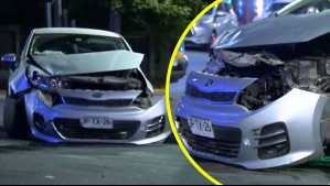 Intento de robo a local comercial en Santiago deriva en persecución y choque: Cuatro delincuentes fueron detenidos