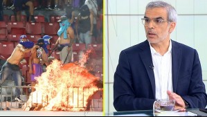 Ministro Cordero condena desmanes en partido de la U: 'Hay piños que están asociados a organizaciones criminales'