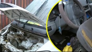 'Perdí todo': Mujer muestra cómo quedó su furgón tras la tormenta que causó estragos en Maipú