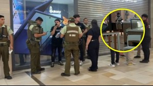 Delincuentes dispararon al aire para amedrentar: Asalto en tienda de tecnología genera alarma en mall de San Bernardo