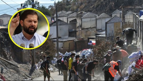 'Hay un cuello de botella': Presidente Boric reconoce 'lentitud' en instalación de viviendas de emergencia