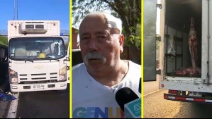 'No sé con qué me pegaron': Ladrones se robaron un camión con carne pero se quedó detenido porque intentaron desconectar el GPS