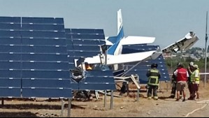 'Piloto y pasajeros se encuentran ilesos': Avioneta no pudo despegar de aeródromo de Quillota y se estrelló en el lugar