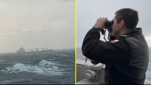 Armada rescata a navío extranjero que se quedó sin propulsión en el Cabo de Hornos: No hay lesionados