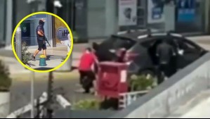 Violento asalto a tienda de telefonía en mall de Huechuraba: Delincuente portaba un fusil de guerra para resguardar el perímetro