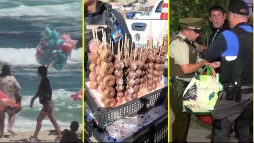 Alimentos y alcohol: Mafias de ambulantes de Santiago se trasladan al litoral central para vender durante el verano