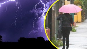 Con probabilidad de granizos y chubascos: Emiten aviso por tormentas eléctricas en varias regiones de la zona sur de Chile