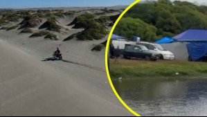 Mucho Gusto capta en vivo a motorista en Humedal Mantagua y denuncian instalación de campamentos que dejan basura