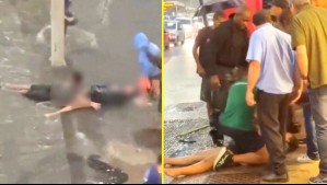 Chilena sufre descarga eléctrica en medio de tormenta en Río de Janeiro: Fue salvada por instructor de educación física