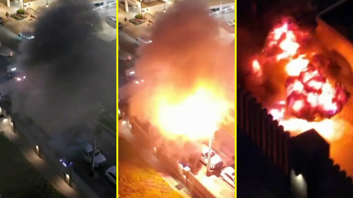 Registran impactante explosión de cámara eléctrica subterránea en Antofagasta