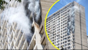 Incendio afectó a edificio de Estación Central: Fuego consumió dos departamentos y una persona se vio afectada por el humo