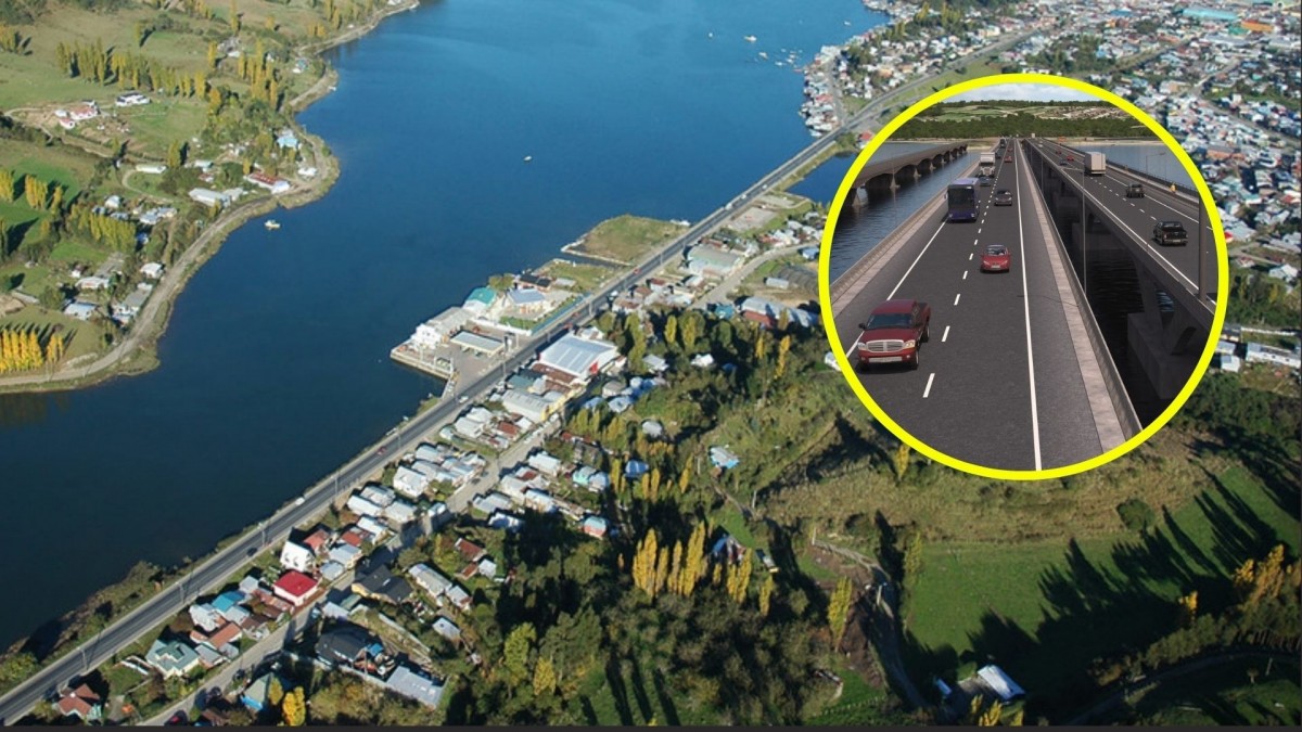 Nuevos puentes y pasos de fauna: Así quedará la Ruta 5 Sur en el tramo que unirá Chacao y Chonchi en Chiloé