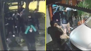 Video muestra masivo turbazo en Conchalí: Diez delincuentes irrumpieron en vivienda familiar