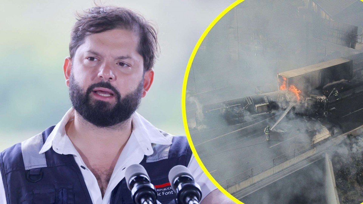 Presidente Boric confirma cuatro fallecidos por explosión e incendio en zona norte de la Región Metropolitana
