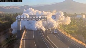 Se ve una enorme masa de humo blanco: Nuevo video muestra el inicio de la explosión de camión de gas en Renca