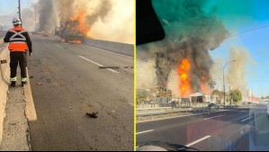 Videos muestran inicio de explosión e incendio en Renca y Quilicura: 'Fue como una bola de fuego'