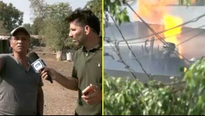 'Fue como una bomba atómica': Fuego del incendio en Renca alcanzó a tren que transportaba cemento