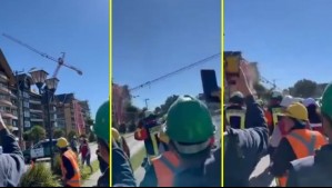 Grúa se desploma en Puerto Varas.