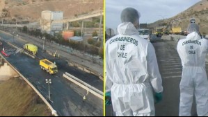 Explosión en Renca: Ruta 5 se mantiene cerrada para retirar vehículos afectados y realizar peritajes