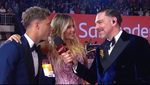 'Estoy aquí por mi reina, mi diosa': Los halagos de Lucas Lama a 'Coté' López en la alfombra roja de la Gala de Viña