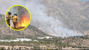 Declaran Alerta Amarilla para Peñalolén por incendio forestal: Fuego afecta a la Quebrada de Macul