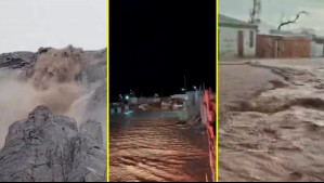 Aluviones, calles inundadas y derrumbes: Videos muestran estragos de intensas lluvias en la zona norte