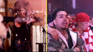 Pailita y Young Cister corearon 'My Blood' de Pablo Chill-E entre el público del Festival de Viña