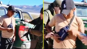 Les ofreció $226 mil: Detienen a conductor por intentar sobornar a Carabineros en la frontera norte del país