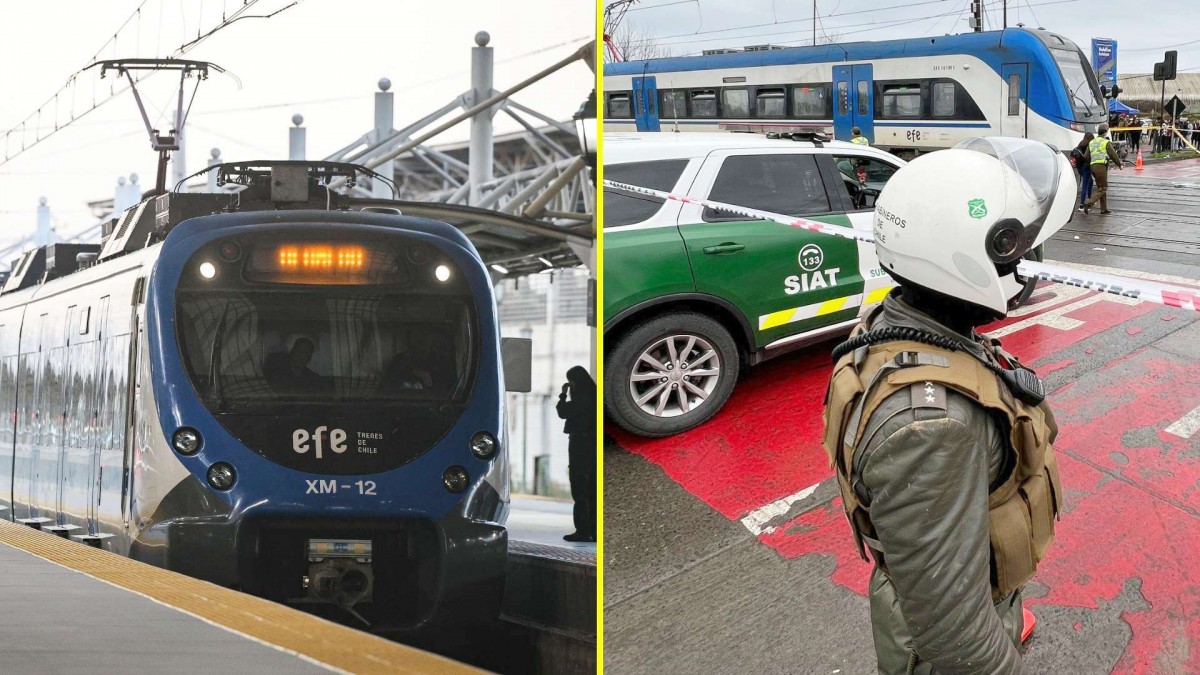 Peatón pierde la vida tras ser atropellado por Biotrén en ruta entre Coronel y Concepción