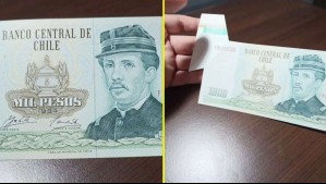 Tiene un extraño corte: El billete de 1.000 pesos que puede llegar a valer $500 mil