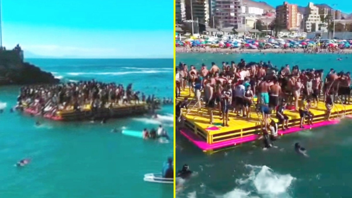 Reinstalan histórica balsa en Balneario Municipal de Antofagasta