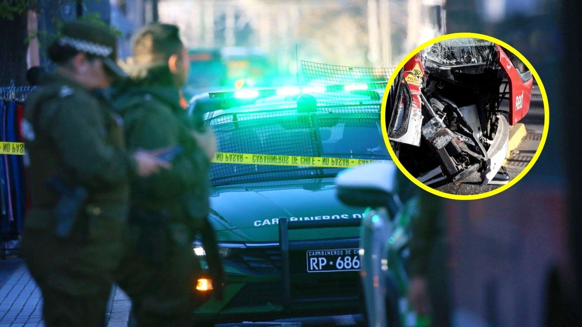 Bus del sistema RED choca contra un árbol y deja al menos 7 lesionados en Recoleta