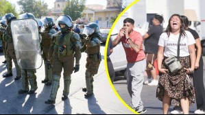 Disturbios de vendedores ambulantes marcan operativo de retiro de toldos azules afuera de cárcel Santiago 1