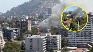Controlan incendio en casa de Providencia: Siniestro generó una columna de humo visible desde varias comunas