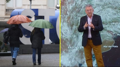 'Chubascos y en algunos sectores tormentas': Jaime Leyton detalla las zonas de la Región Metropolitana donde lloverá este domingo